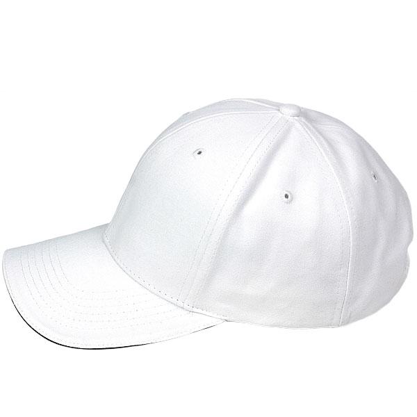 Paramount Apparel White/Navy Contrasting Sandwich Visor Brushed Twill Cap