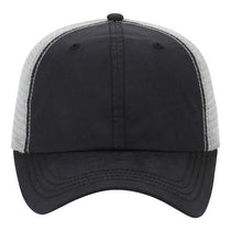 Paramount Apparel Black/Silver Wax Cloth Mesh Cap