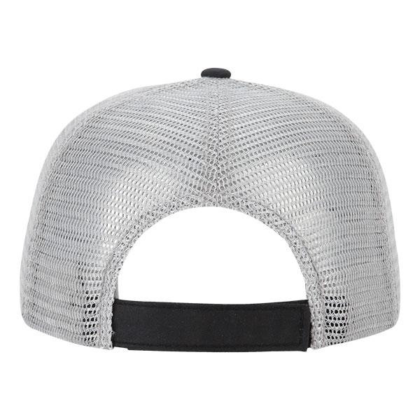 Paramount Apparel Black/Silver Wax Cloth Mesh Cap