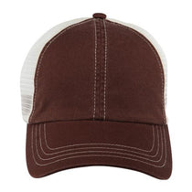 Paramount Apparel Brown/Ivory Caps 101 Two-Tone Mesh Back Cap
