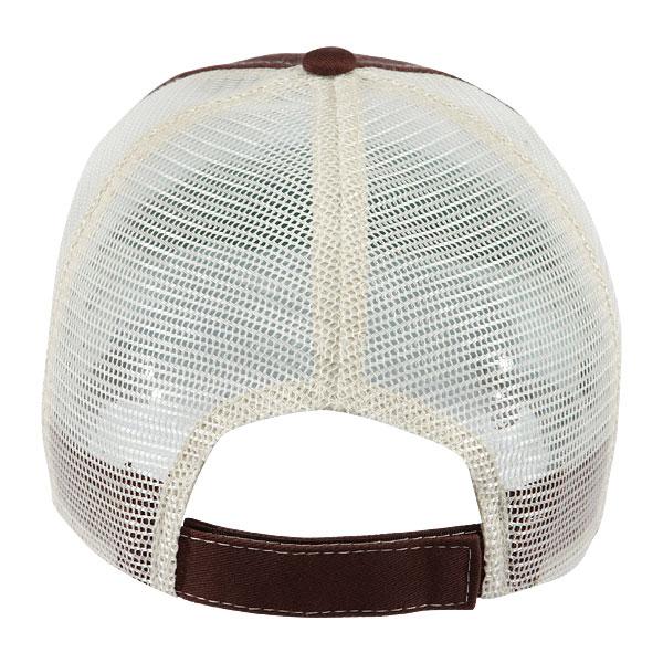 Paramount Apparel Brown/Ivory Caps 101 Two-Tone Mesh Back Cap
