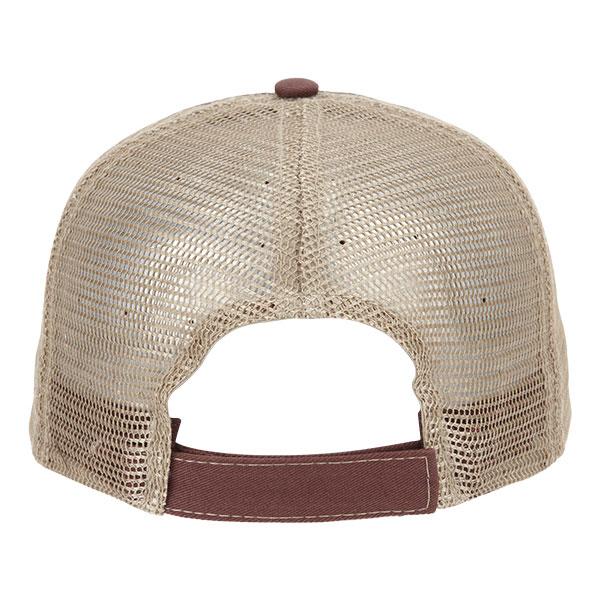 Paramount Apparel Dark Brown/Dark Khaki Caps 101 Two-Tone Mesh Back Cap