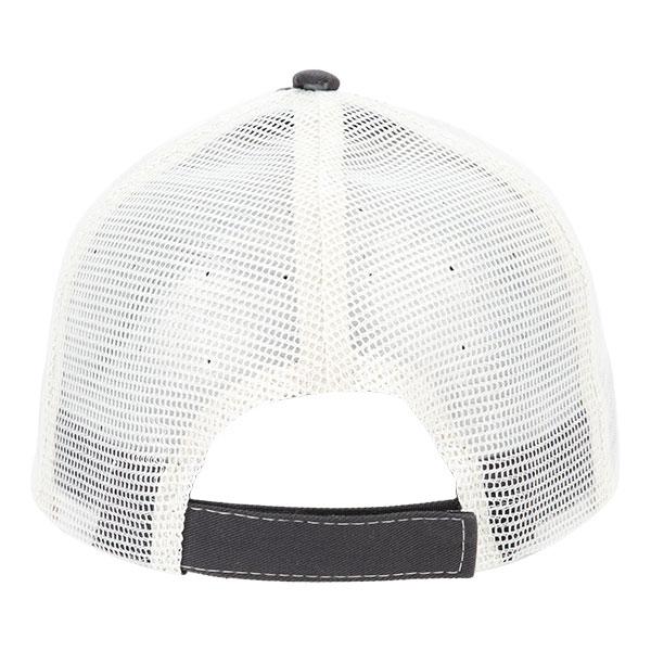 Paramount Apparel Grey/Ivory Caps 101 Two-Tone Mesh Back Cap
