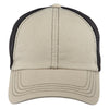 Paramount Apparel Light Khaki/Black Caps 101 Two-Tone Mesh Back Cap