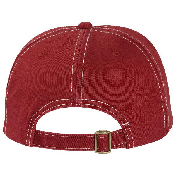 Paramount Apparel Stone/Dark Red Caps 101 Two-Tone Washed Cap