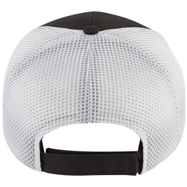 Paramount Apparel Black/White Structured Cotton Twill Cap