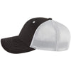 Paramount Apparel Black/White Structured Cotton Twill Cap