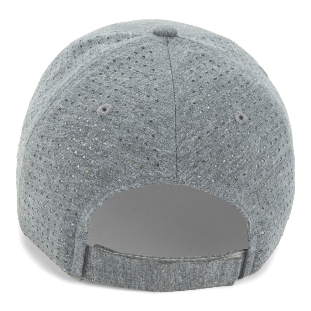 Paramount Apparel Grey Heather Perforated Jersey Cap