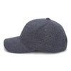 Paramount Apparel Navy Heather Perforated Jersey Cap