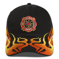 Paramount Apparel Black Extreme Flames Cap