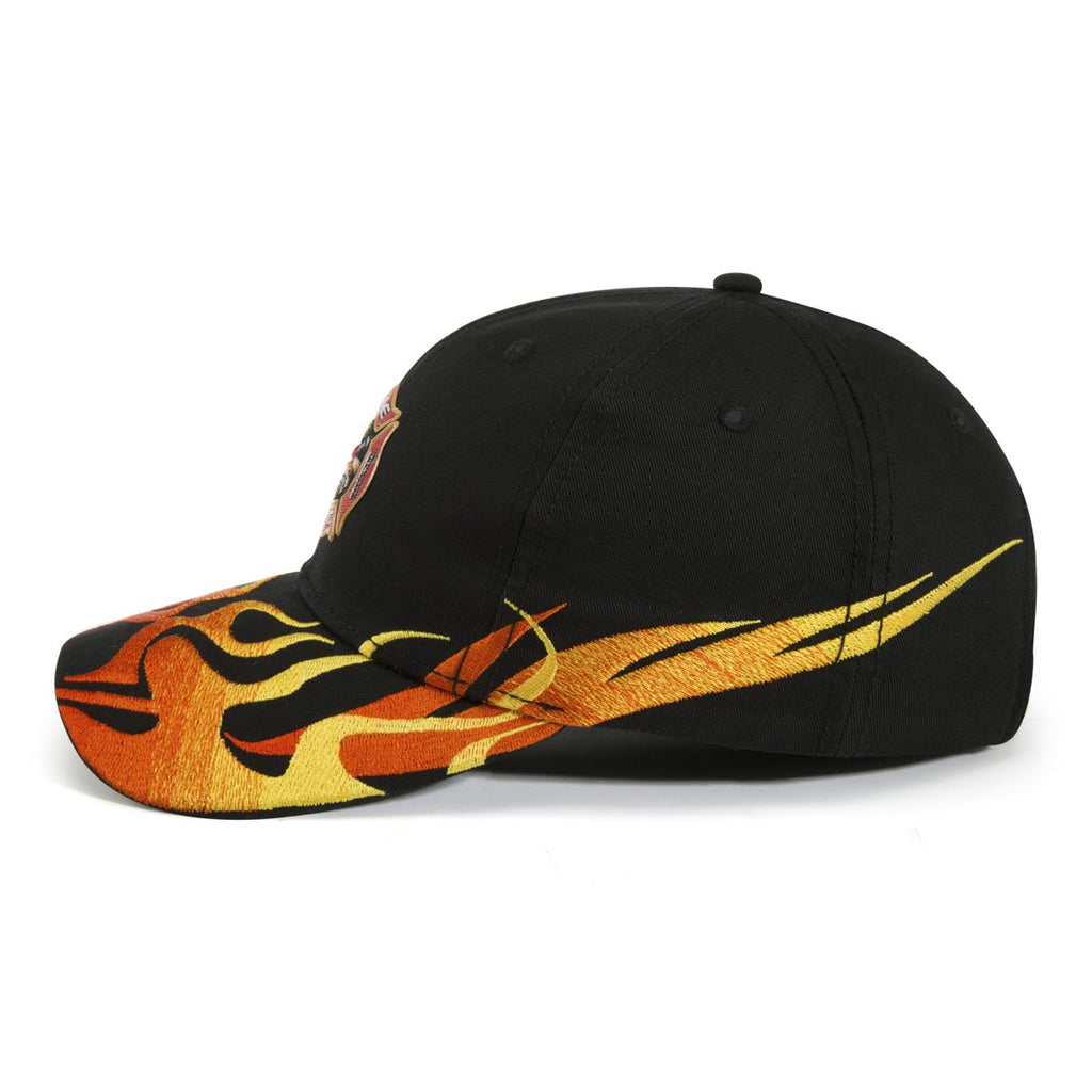 Paramount Apparel Black Extreme Flames Cap