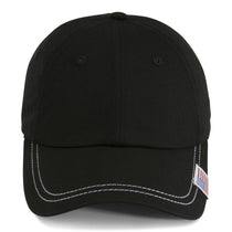 Paramount Apparel Black Patriotic Garment Washed Cap