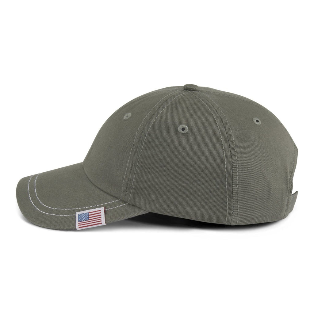 Paramount Apparel Grey Patriotic Garment Washed Cap