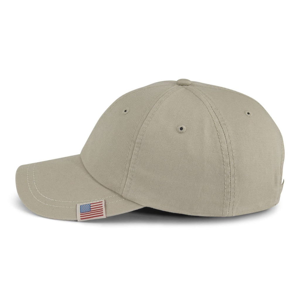 Paramount Apparel Khaki Patriotic Garment Washed Cap