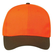 Paramount Apparel Flame/Brown Flame Orange and Waxcloth Cap