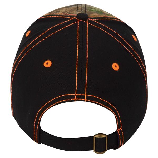 Paramount Apparel Realtree Xtra Green/Black Camo and Blaze Accent Cap