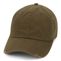 Paramount Apparel Earth Olive Distressed Cap