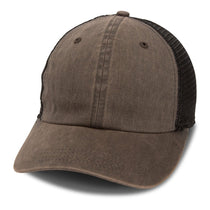 Paramount Apparel Dark Brown/Black Pigment Washed Soft Mesh Cap