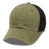 Paramount Apparel Olive/Black Pigment Washed Soft Mesh Cap