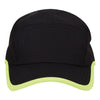 Paramount Apparel Black/Fluorescent Yellow Performance Runner Cap