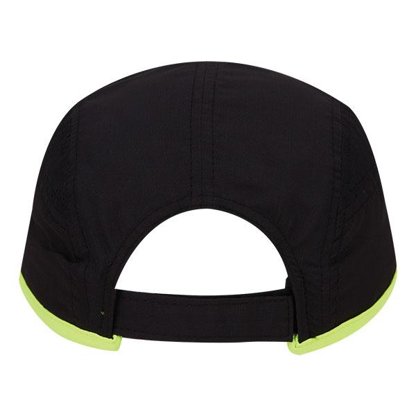 Paramount Apparel Black/Fluorescent Yellow Performance Runner Cap