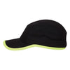 Paramount Apparel Black/Fluorescent Yellow Performance Runner Cap