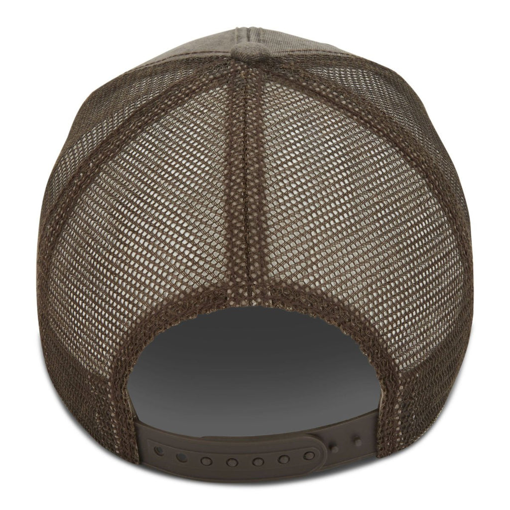 Paramount Apparel Mocha/Cigar Dirty Washed Mesh Cap