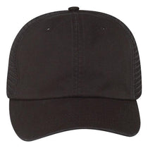 Paramount Apparel Black Garment Washed Mesh Cap