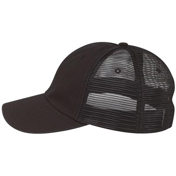 Paramount Apparel Black Garment Washed Mesh Cap