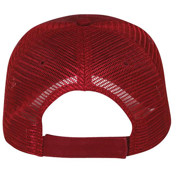 Paramount Apparel Dark Red Garment Washed Mesh Cap
