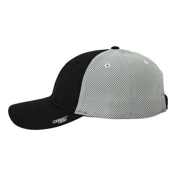 Paramount Apparel Black/White CoolQwick Mesh Back Cap