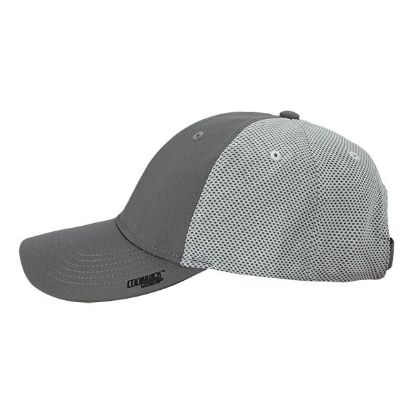 Paramount Apparel Frost Grey/White CoolQwick Mesh Back Cap