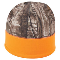 Paramount Apparel Realtree Xtra Brown/Blaze Camo and Blaze Fleece Beanie