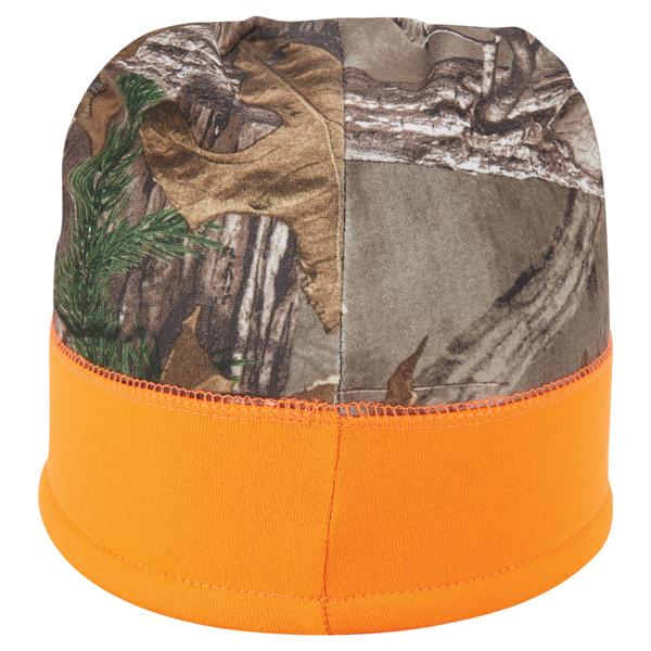 Paramount Apparel Realtree Xtra Brown/Blaze Camo and Blaze Fleece Beanie