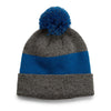 Paramount Apparel Heather Grey/Royal Heather Pom Knit Beanie