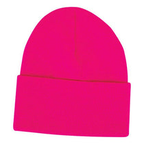 Paramount Apparel Neon Pink Bright Cuff Knit Beanie