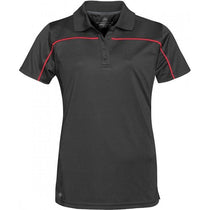 Stormtech Women's Black/Scarlet Velocity Sport Polo