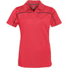 Stormtech Women's Scarlet/Black Velocity Sport Polo