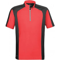 Stormtech Men's Scarlet/Black Odyssey Zip Polo