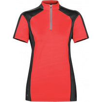 Stormtech Women's Scarlet/Black Odyssey Zip Polo