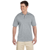 Jerzees Men's Athletic Heather 6.1 Oz. Heavyweight Cotton Jersey Polo
