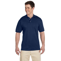 Jerzees Men's J Navy 6.1 Oz. Heavyweight Cotton Jersey Polo