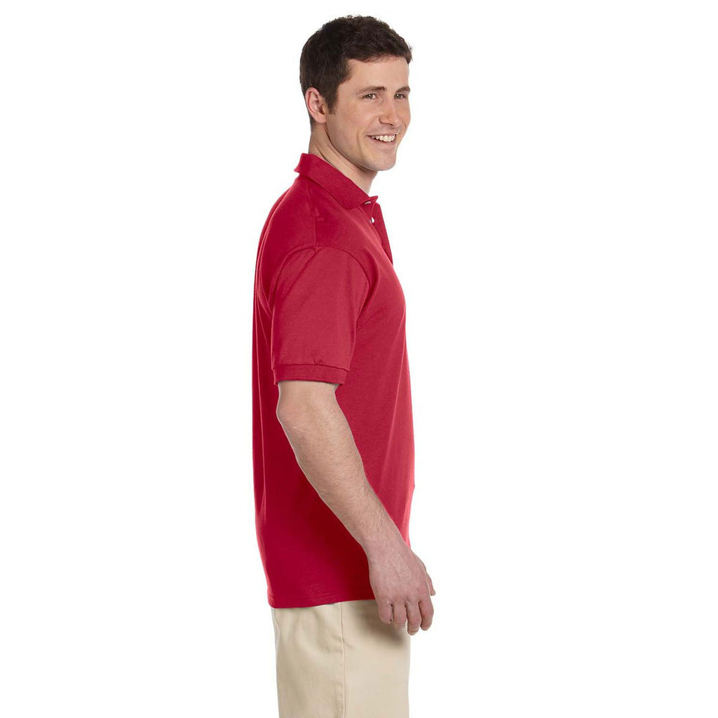 Jerzees Men's True Red 6.1 Oz. Heavyweight Cotton Jersey Polo