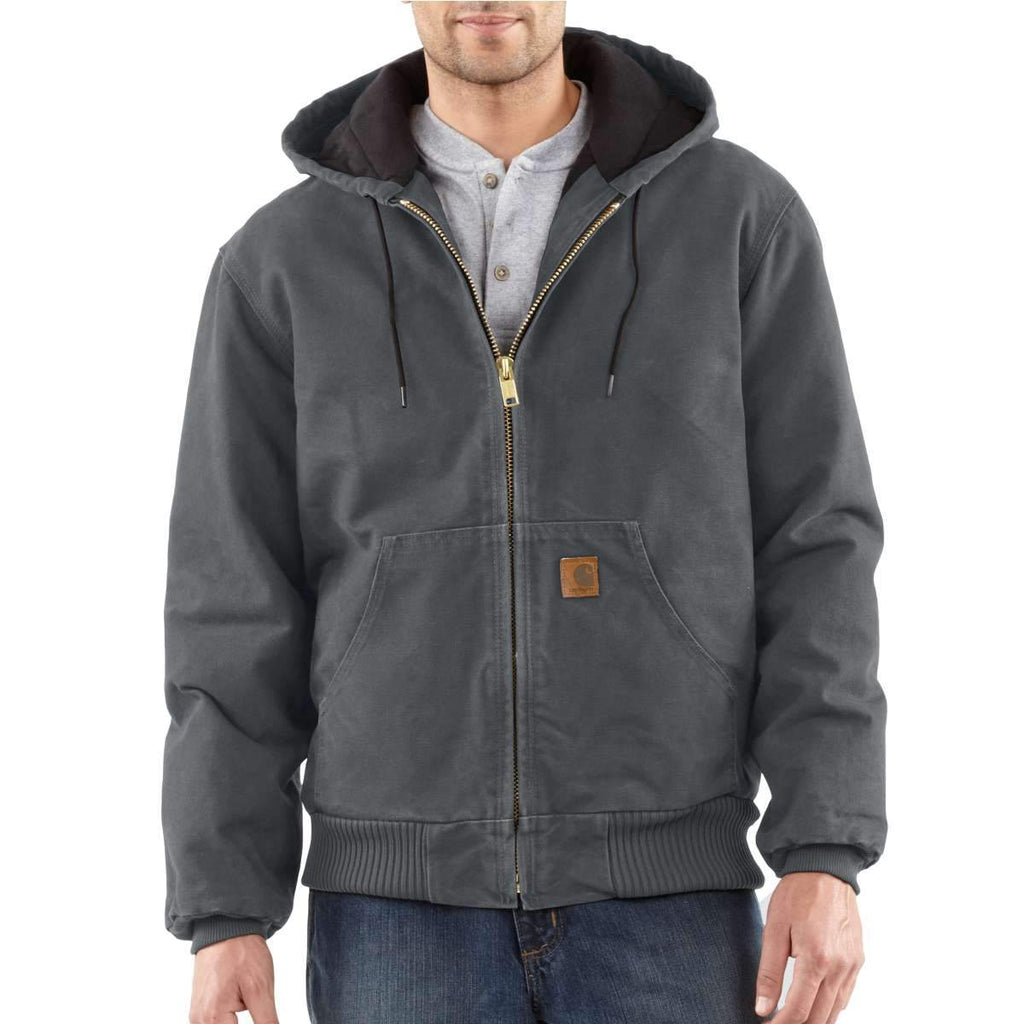 Carhartt Men's Gravel Quilted Flannel Lined Sandstone Active Jacket