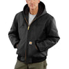 Carhartt Men's Tall Black Quilted Flannel Lined Duck Active Jacket