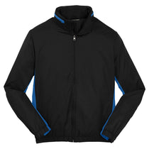Port Authority Men's Black/Imperial Blue Core Colorblock Wind Jacket
