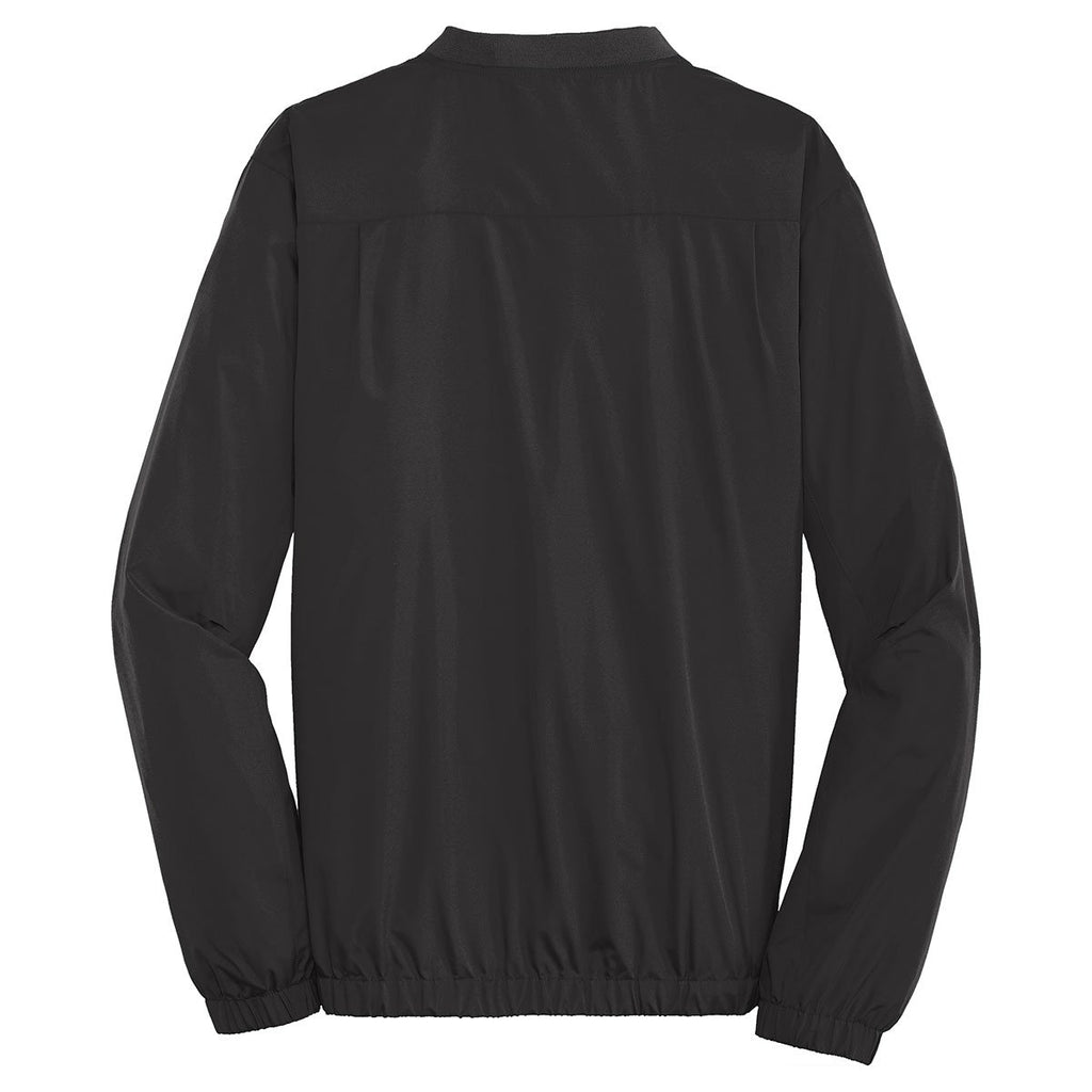 Port Authority Men's Black Zephyr V-Neck Pullover