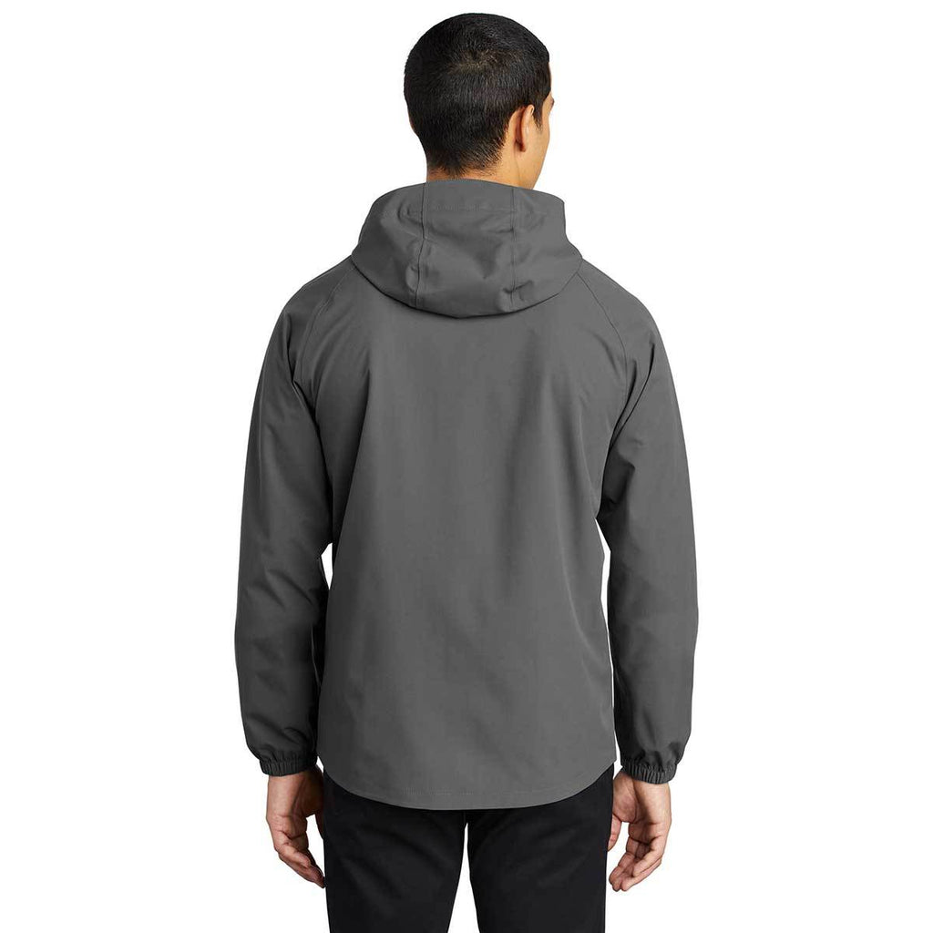 Port Authority Men's Graphite Grey Essential Rain Jacket