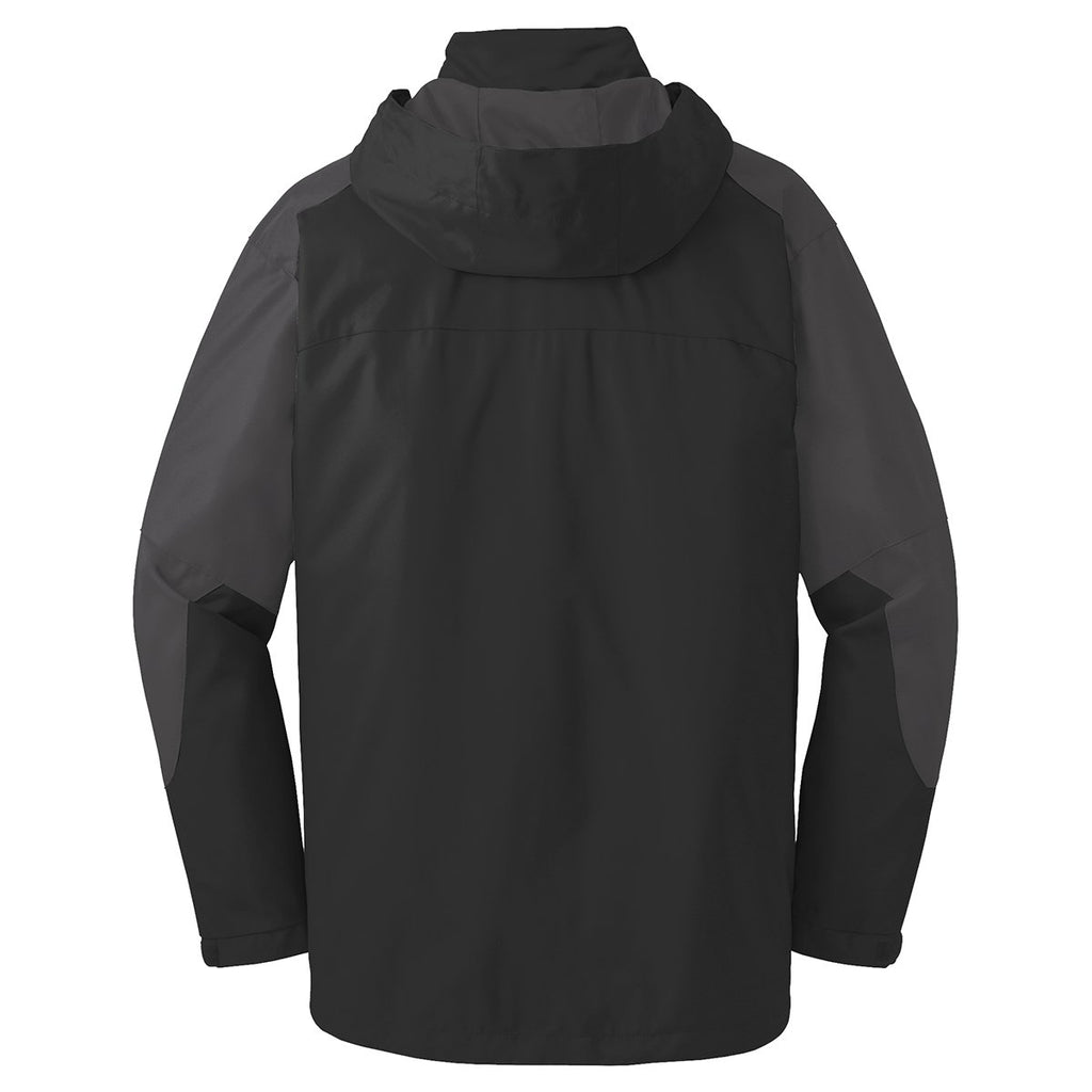 Port Authority Men's Black/Gunmetal Endeavor Jacket