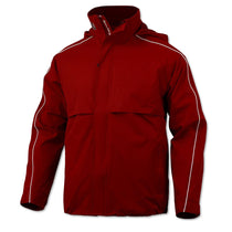 BAW Men's Red/White Rain Stop Jacket